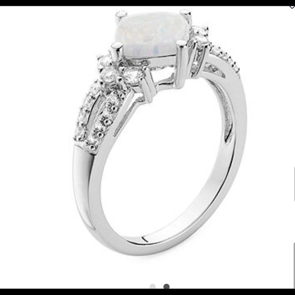 Opal Sterling silver ring - Picture 2 of 2